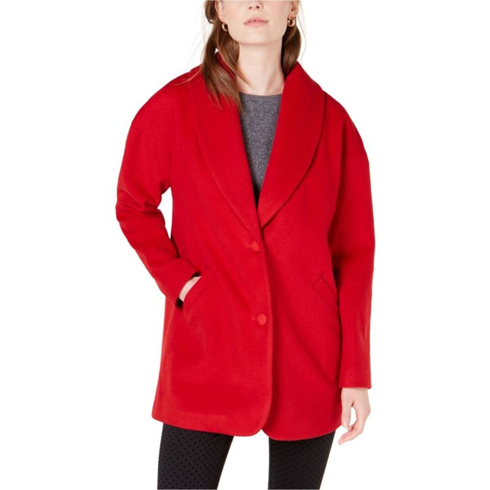 maison Jules Womens Shawl Jacket, Red, S, DM
